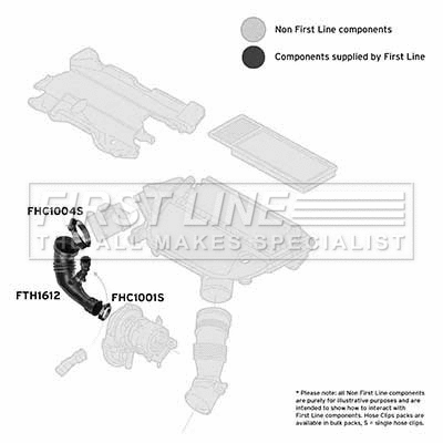 Intake Hose, air filter (FTH1612)
