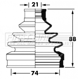 Bellow Kit, drive shaft (FCB6045)