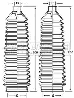 Bellow Kit, steering (FSG3238)