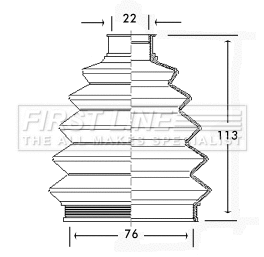 Bellow Kit, drive shaft (FCB2335)