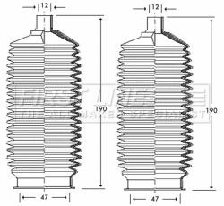 Bellow Kit, steering (FSG3253)