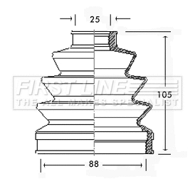 Bellow Kit, drive shaft (FCB2332)