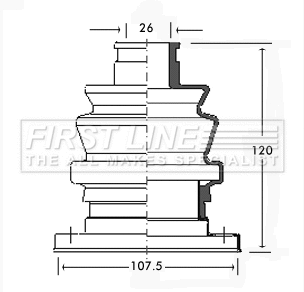 Bellow Kit, drive shaft (FCB2311)