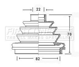 Bellow Kit, drive shaft (FCB2190)