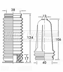 Bellow Kit, steering (FSG3167)