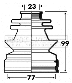 Bellow Kit, drive shaft (FCB2851)