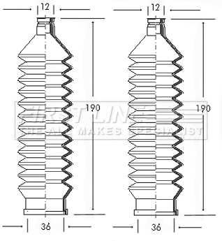 Bellow Kit, steering (FSG3013)