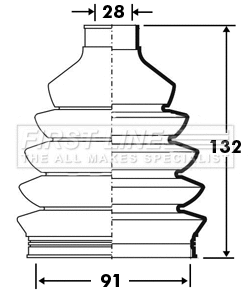 Bellow Kit, drive shaft (FCB2386)
