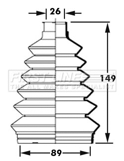 Bellow Kit, drive shaft (FCB2367)