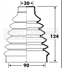 Bellow Kit, drive shaft (FCB2898)