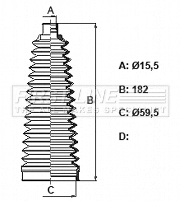 Bellow Kit, steering (FSG3438)