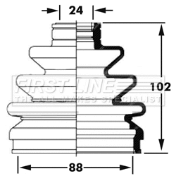 Bellow Kit, drive shaft (FCB2397)