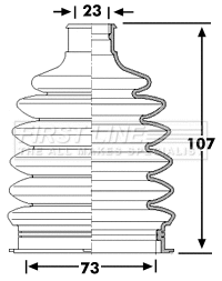 Bellow Kit, drive shaft (FCB6109)