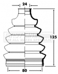 Bellow Kit, drive shaft (FCB2364)