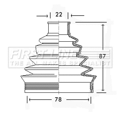 Bellow Kit, drive shaft (FCB2285)