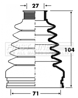 Bellow Kit, drive shaft (FCB2878)