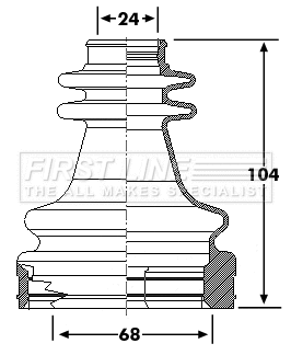 Bellow Kit, drive shaft (FCB6196)