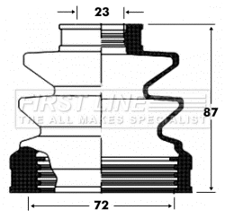 Bellow Kit, drive shaft (FCB2827)