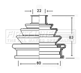 Bellow Kit, drive shaft (FCB2239)