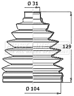 Bellow Kit, drive shaft (FCB6356)