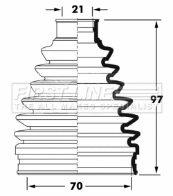 Bellow Kit, drive shaft (FCB6066)