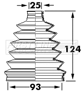 Bellow Kit, drive shaft (FCB6124)