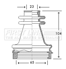 Bellow Kit, drive shaft (FCB2779)