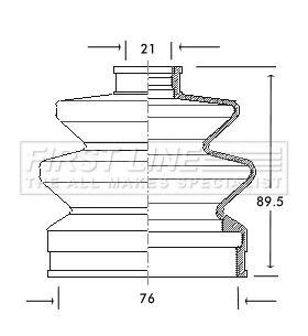 Bellow Kit, drive shaft (FCB2045)