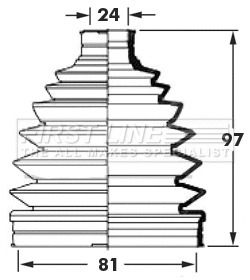 Bellow Kit, drive shaft (FCB6010)