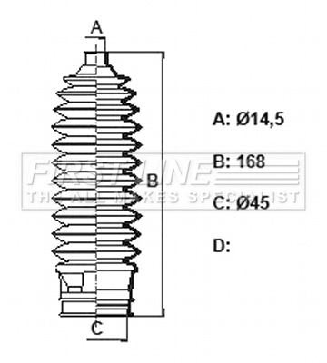 Bellow Kit, steering (FSG3439)