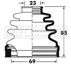Bellow Kit, drive shaft (FCB2879)
