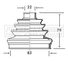 Bellow Kit, drive shaft (FCB2006)