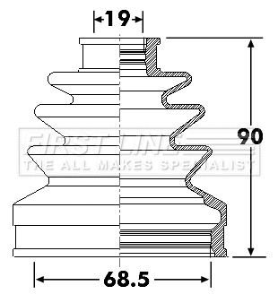 Bellow Kit, drive shaft (FCB6300)