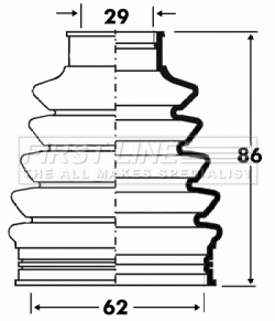 Bellow Kit, drive shaft (FCB2882)