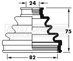 Bellow Kit, drive shaft (FCB6005)