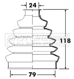 Bellow Kit, drive shaft (FCB2366)