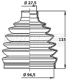 Bellow Kit, drive shaft (FCB6411)