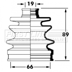 Bellow Kit, drive shaft (FCB6043)
