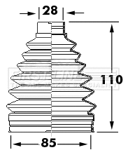 Bellow Kit, drive shaft (FCB6119)