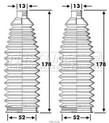 Bellow Kit, steering (FSG3379)