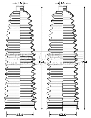 Bellow Kit, steering (FSG3412)