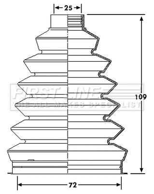 Bellow Kit, drive shaft (FCB6211)