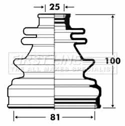 Bellow Kit, drive shaft (FCB2845)