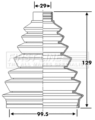 Bellow Kit, drive shaft (FCB6278)
