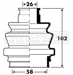 Bellow Kit, drive shaft (FCB2911)