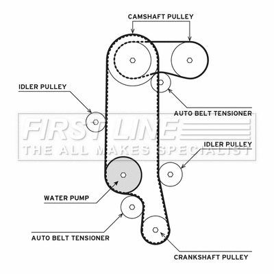 Water Pump & Timing Belt Kit (FTW1006)