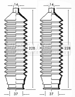 Bellow Kit, steering (FSG3196)