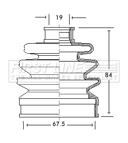 Bellow Kit, drive shaft (FCB2072)