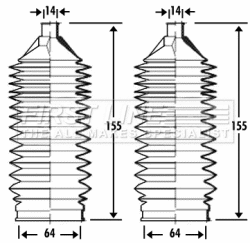 Bellow Kit, steering (FSG3284)