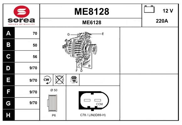 Alternator (ME8128)